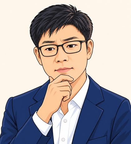 진지한 표정으로 생각하는 양진석 대표