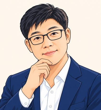 미소 지으며 이야기를 듣는 양진석 대표